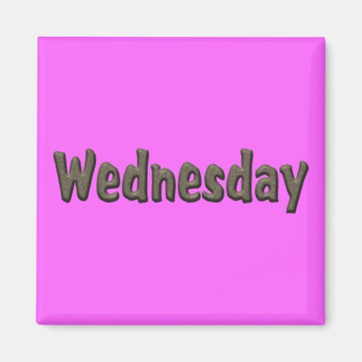 Image of Days of the Week - Wednesday Magnet