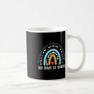 Days School Cute Rainbow Dog Lover 100 Days Smarte Coffee Mug