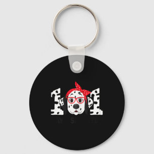 Days Smarter 101st Day School Dalmatian Dog Teache Key Ring