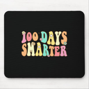 Days Smarter Happy 100th Day Of School Groovy Boy Mouse Mat