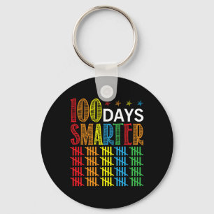 Days Smarter Happy 100th Day Of School Student Tea Key Ring