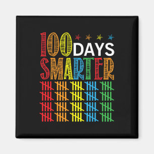 Days Smarter Happy 100th Day Of School Student Tea Magnet