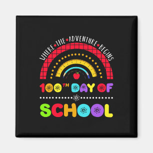 Days Smarter Where Adventure Begins 100th Day Of S Magnet