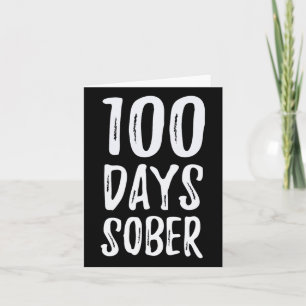 Days Sober Congratulations Sobriety Card