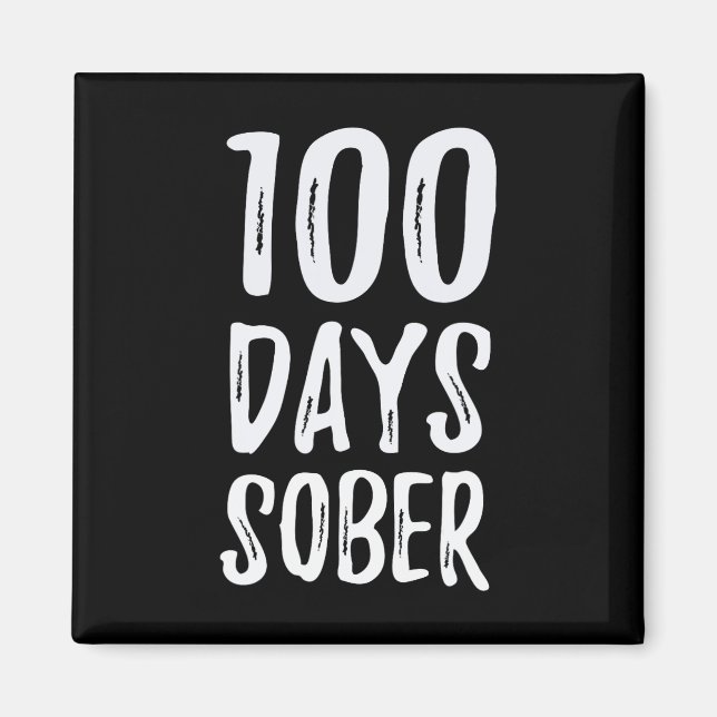Days Sober Congratulations Sobriety  Magnet (Front)