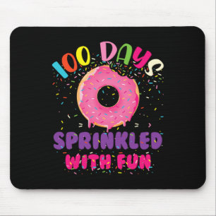 Days Sprinkled With Fun Doughnuts Happy 100th Day Mouse Mat