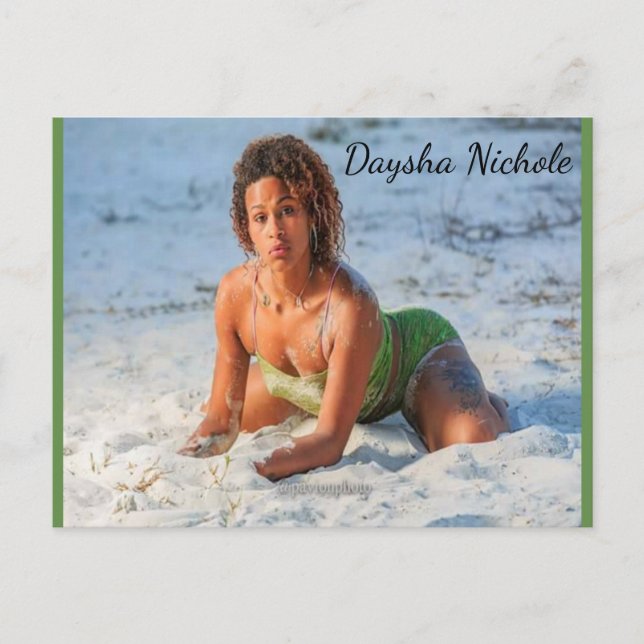 Daysha Nichole McGinnis, beach, Postcard (Front)