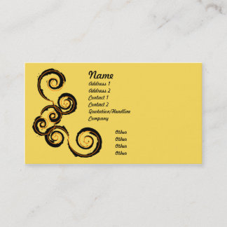 Daystorm - Yellow Business Card