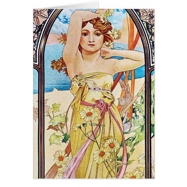 Daytime, Alphonse Mucha (Front)