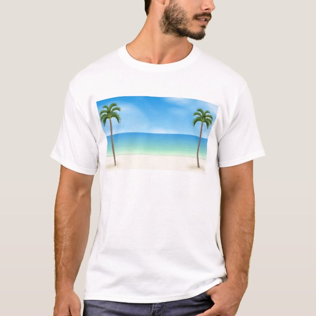 Daytime Beach Scene: T-Shirt (Front)