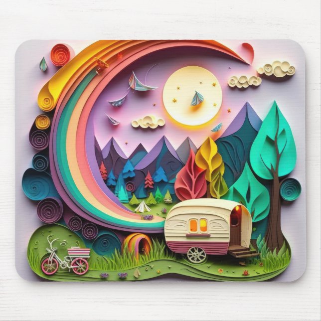 Daytime Camping Mouse Mat (Front)