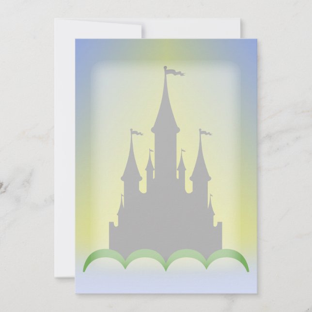 Daytime Dreamy Castle In The Hills Sunny Sky (Front)