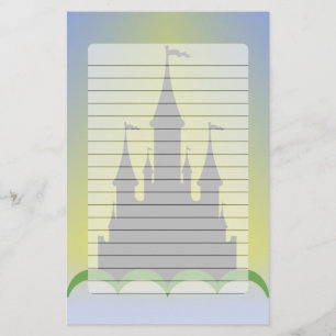 Daytime Dreamy Castle In The Hills Sunny Sky Stationery