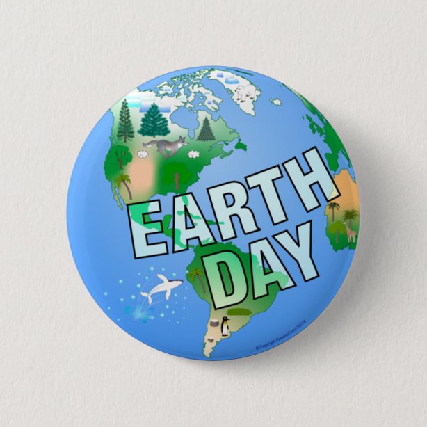 World Earth Day Badges & Pins | Zazzle UK