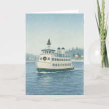 Daytime Ferry Christmas Card