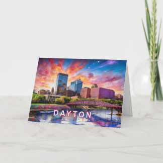 Dayton Abstract Art Card