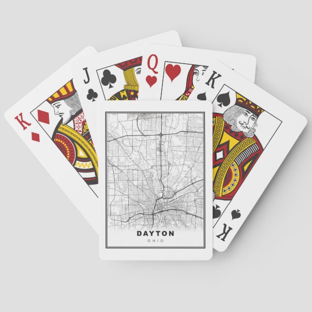 Dayton Map Playing Cards (Back)