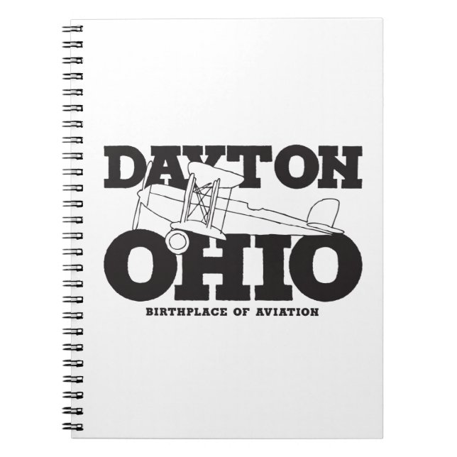 Dayton Ohio Art Birthplace of Aviation Travel Art Notebook (Front)