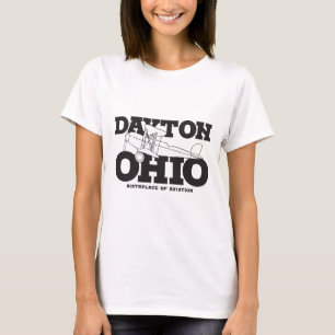 Dayton Ohio Art Birthplace of Aviation Travel Art T-Shirt