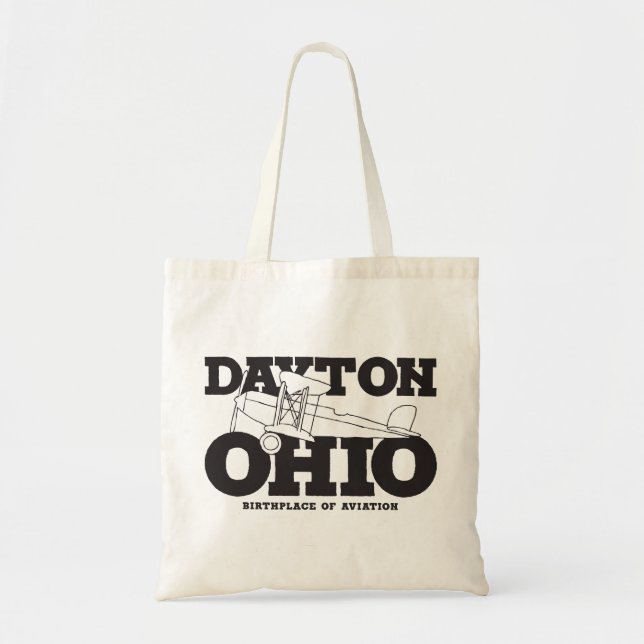 Dayton Ohio Art Birthplace of Aviation Travel Art Tote Bag (Front)