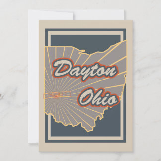 Dayton, Ohio Art Print - Travel Artwork v2