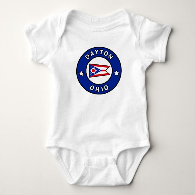 Dayton Ohio Baby Bodysuit (Front)