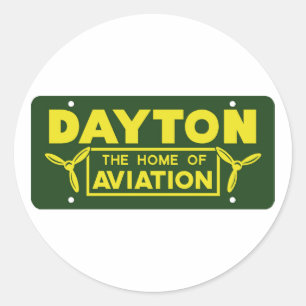 Dayton Ohio Classic Round Sticker