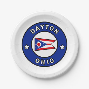 Dayton Ohio Paper Plate