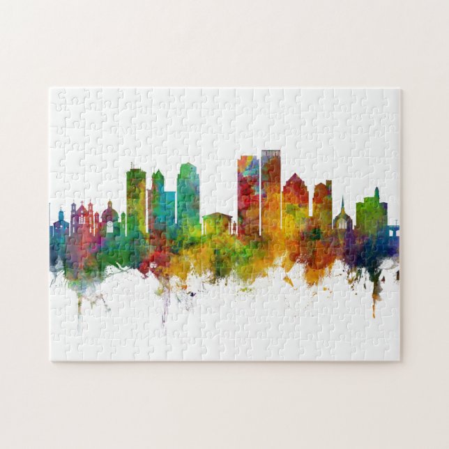 Dayton Ohio Skyline Jigsaw Puzzle (Horizontal)