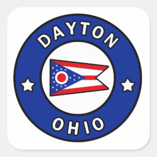 Dayton Ohio Square Sticker