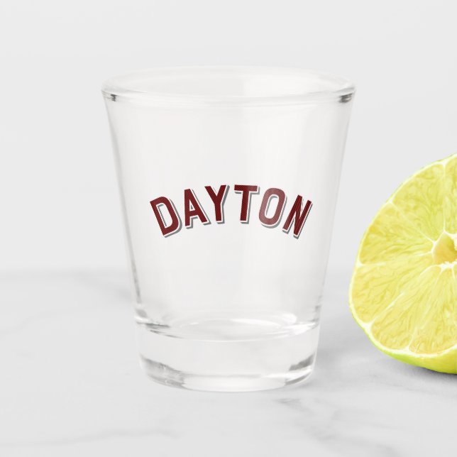 Dayton, Ohio Vintage Arch Shot Glass (Front)