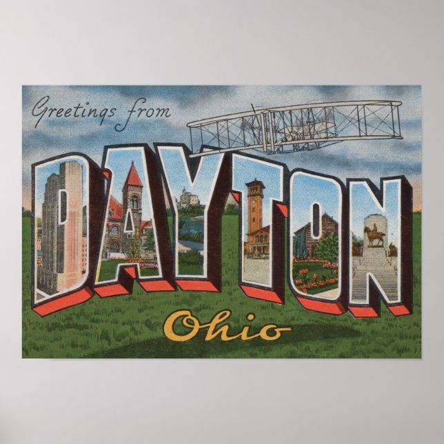 Dayton, Ohio (Wright Brothers Plane) Poster (Front)