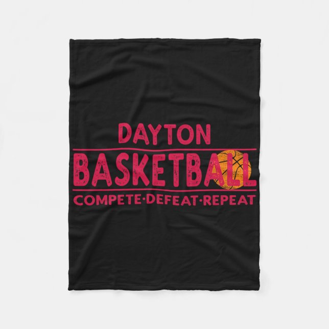 Dayton Sketll - Compete Defeat Repeat  Fleece Blanket (Front)