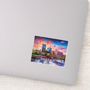 Dayton Skyline Abstract Art 