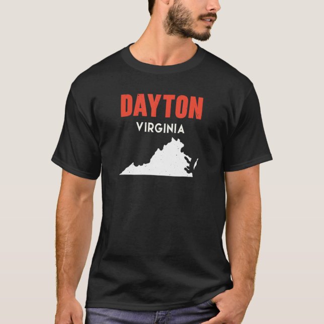 Dayton Virginia USA State America Travel Virginian T-Shirt (Front)