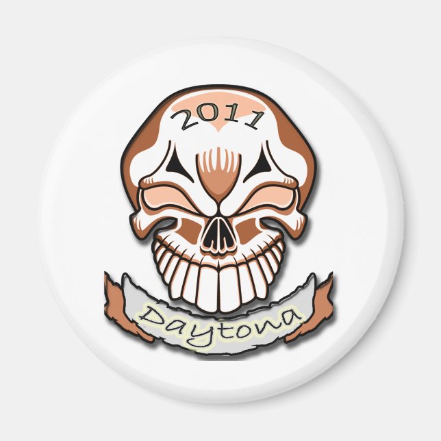 Daytona 2011Skull Magnet (Front)