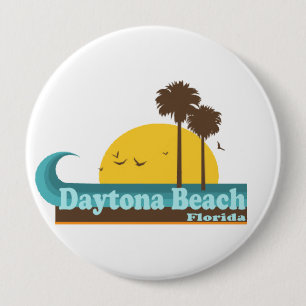 Daytona Beach. 10 Cm Round Badge