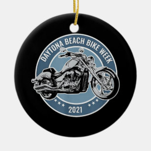 Daytona Beach Bike Week 2021 Ceramic Tree Decoration