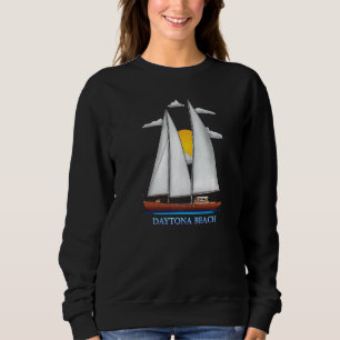 Daytona Beach Coastal Nautical Sailing Sailor Desi Sweatshirt