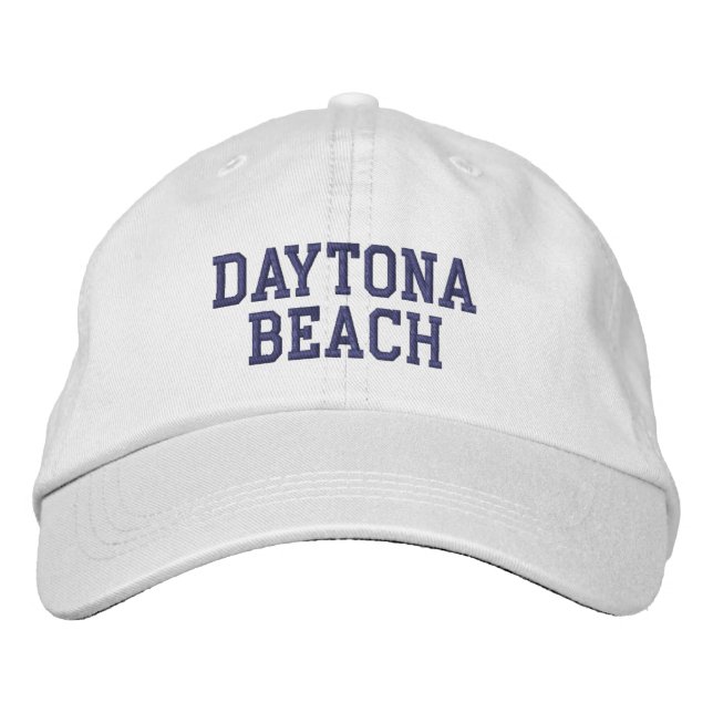 Daytona Beach Embroidered Florida Baseball Hat (Front)