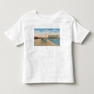 Daytona Beach, FL - Beach View of Pier Casino Toddler T-Shirt