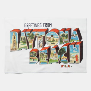 Daytona Beach FL Tea Towel