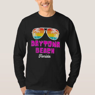 Daytona Beach Fl Vintage 70s Retro Throwback Sungl T-Shirt