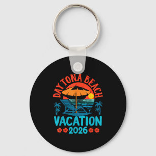 Daytona Beach Florida 2026 Family Vacation Summer Key Ring