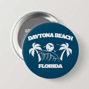 Daytona Beach Florida 7.5 Cm Round Badge