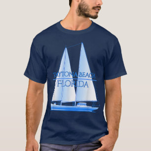Daytona Beach Florida Coastal Nautical Sailing Sai T-Shirt