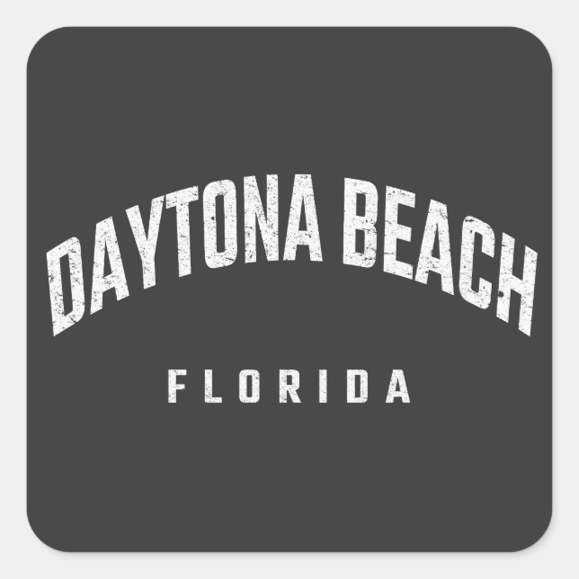 Daytona Beach Florida FL Square Sticker (Front)