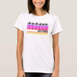 Daytona Beach Florida Retro Style Vintage Sunset 7 T-Shirt