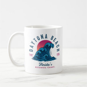 DAYTONA BEACH FLORIDA SUMMER WAVES VACATION COFFEE MUG