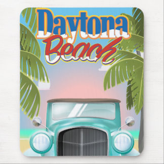 Daytona Beach, Florida USA vintage travel poster Mouse Mat
